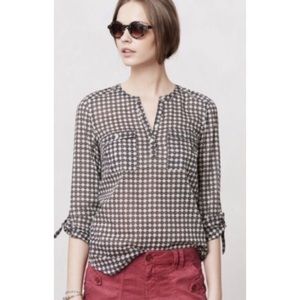 DONATED Anthropologie Holding Horses Tulipanes Popover